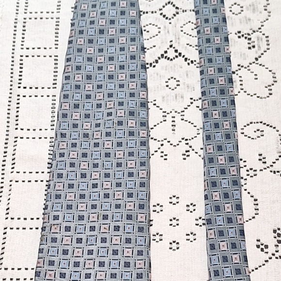 Xtra Long Burma Bimas Powder Blue 100% Silk&Imported Fabric Dry Cleaned - Picture 4 of 6